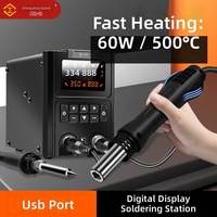 Pasokan Langsung Pabrik 978D Hot-Air Rework Station Setrika Solder Bebas Timbal; Stasiun Kerja Pengelasan Perbaikan Ponsel