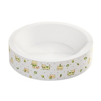 Griffoir pour chat en carton blanc 3-en-1, rond/ovale, style mignon, pour affûter les griffes et jouet de repos