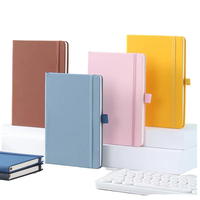 Bloc-notes en cuir pu, agenda, journal de poche, personnalisé avec logo imprimé, pour étudiant, A6