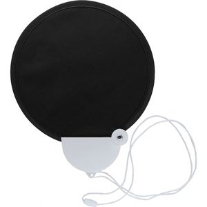 Custom Logo Promotional <b>Folding</b> Twist Neck Fan Collapsible Round Nylon Handheld Fans with Lanyard - Product Image 3