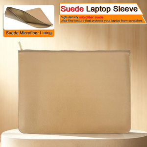 Funda para Portátil de Piel Sintética PU en Tono Neutro con Cierre, Silueta Atemporal, Protección Total Antiarañazos, Bolsa de Almacenamiento - Product Image 5