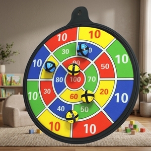 Child Safe <b>Dart</b> Game Safe <b>Dart</b> Game for Kids OEM Safety Eco-friendly 16" Magnetic Dartboard - Product Image 1