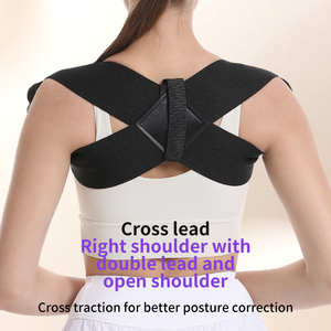 Soporte de espalda portátil transpirable ajustable de primera calidad, Ayuda de expansión <span class=keywords><strong>pectoral</strong></span> para retracción escapular, apertura de pecho, postura erecta - Product Image 4
