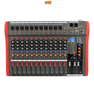 MT12 Professional 12-Channel Audio Mixer With USB MP3 Player Mixing Console Of DSP DJ Audio Console Mixer