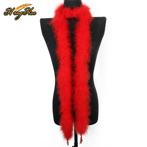 2 metros de espesor esponjoso súper grueso 30g <span class=keywords><strong>plumas</strong></span> de pavo Boa <span class=keywords><strong>Marabu</strong></span> pluma bufanda manualidades decoración para ropa DIY carnaval Decoración - Product Image 1