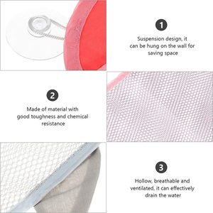 Panier de rangement pliable en filet à séchage rapide pour jouets de bain, à suspendre, pour enfants et tout-petits - Product Image 4