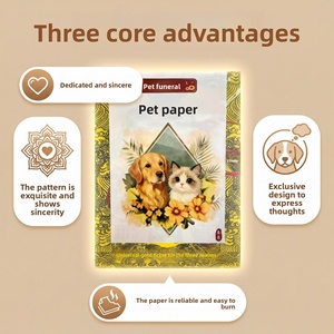 Cérémonie d'adieu pour animaux de compagnie Mingbi : Cercueil funéraire pour chien Xiao Mao, sept objets funéraires en papier brûlé, Zhejiang Thousand Tons, pour l'adieu des animaux de compagnie. - Product Image 3