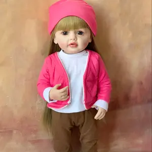 Muñeca realista de silicona suave para bebés Boneka Reborn en material de vinilo de silicona