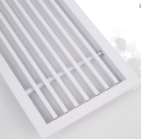 Grilles d'aération linéaires avec un design fin et sans cadre pour une installation encastrée au plafond, alimentation en air HVAC