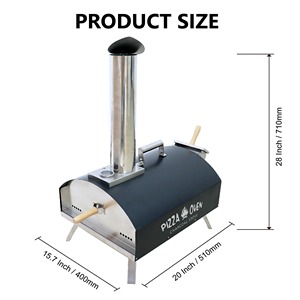 Horno de Pizza plegable de acero inoxidable, <span class=keywords><strong>tostadora</strong></span> <span class=keywords><strong>para</strong></span> interior/exterior, carbón de madera, <span class=keywords><strong>Gas</strong></span> propano, cocina <span class=keywords><strong>para</strong></span> acampar, parrillas <span class=keywords><strong>para</strong></span> barbacoa sin humo - Product Image 5