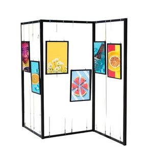 Stand d'exposition octogonal en alliage d'aluminium pour œuvres de calligraphie, peinture et photographie, <span class=keywords><strong>colonne</strong></span> d'affichage extérieure - Product Image 2