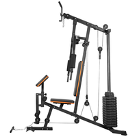 Station de musculation multifonctionnelle pour la maison, machine d'entraînement complet du corps, équipement de musculation avec poids