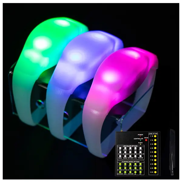 Werbe geschenk Party Supplies Festival Acryl Armbänder Led Glow Luminous Bracelet