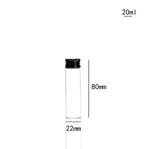 Bouteille en verre transparente Boro3.3 avec bouchon à vis, impression couleur personnalisée, qualité alimentaire disponible - Product Image 5