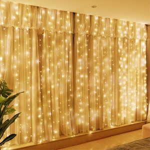 Newish-Cadena de luces para cortina, cadena de luces Led con brillo, cascada, fiesta de boda, jardín, hogar, 8 modelos - Product Image 4
