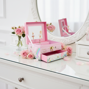 Scatola Portagioie Musicale Personalizzata Styiyucraft con Ballerina Rotante, Organizzatore di Gioielli per Regali di Compleanno per Bambini, Vendita all'Ingrosso - Product Image 4