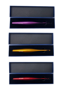 เข็มโครเชต์หลากสี อลูมิเนียม สำหรับถักโครเชต์ 9 ขนาด 3.5 มม.-8 มม. อุปกรณ์ถักนิตติ้ง - Product Image 3