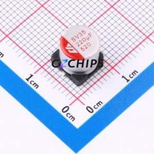 ตัวเก็บประจุแบบแข็งชนิด SMD รุ่น SV221M350F7R7R1Z00ZZ, ขนาด D8xL7.7 มม. ( ความจุ: 220uF ) ( ความแม่นยำ: 20% แรงดันไฟฟ้า: 35V ) - Product Image 1