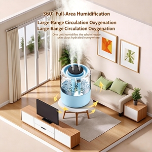 <span class=keywords><strong>Humidificador</strong></span> de Aire con Lámpara de Atardecer, Diseño Personalizado OEM, Ultra Silencioso, con Tanque de Agua Transparente de 1.5L y Vapor Cálido <span class=keywords><strong>para</strong></span> el Hogar - Product Image 6