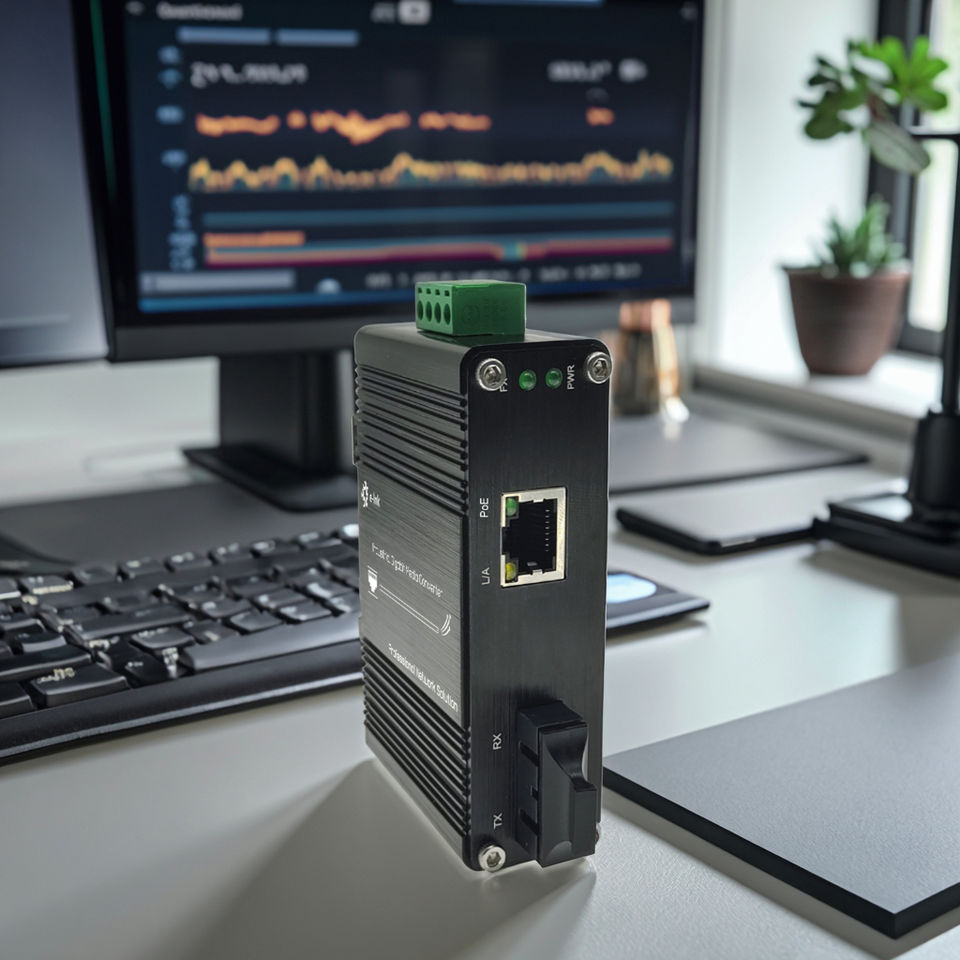 E-link Mini Industrial 100/1000BASE-X to 10/100/1000BASE-T RJ45 100Mbps PoE+ Media Converter LNK-IMC3012PS-20 in Stock