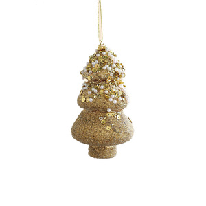 Adorno Navideño Colgante <span class=keywords><strong>de</strong></span> Espuma Dorada Brillante con Purpurina para Árbol <span class=keywords><strong>de</strong></span> <span class=keywords><strong>Navidad</strong></span> - Product Image 4