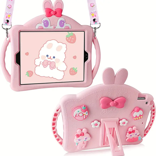 Kids Case for iPad (A16) 11th Generation 11 Inch 2025 / iPad 10th Gen 10.9" 2022 Cute 3D Cartoon Silicone Tablet Cover for Girl