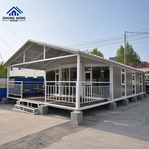 Maison conteneur extensible de luxe 20 pieds 40 pieds avec grande terrasse, villa modulaire préfabriquée moderne pour une vie de villégiature <span class=keywords><strong>RAYZEN</strong></span> - Product Image 2