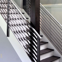 Blh-36 Garde-corps de fenêtre en fer forgé haut de gamme, grille de balustrade de fenêtre en fer, garde-corps d'escalier incurvé en fer forgé pour maison et