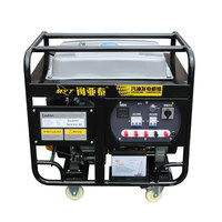 10 kW Benzin-Generator 220 V Haushalt Klein Einphasig 3 5 6 8 kW Dreiphasig 380 V Baustelle Outdoor-Modell ATS