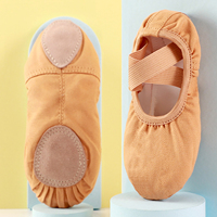 Chaussures de danse pour enfants, chaussures de ballet pour filles, chaussures en toile à semelle souple antidérapante, chaussures spéciales pour l'entraînement des enfants, chaussures de danse pour adultes