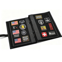 Album de rangement personnalisé pour patchs utilitaires et badges, avec fermeture auto-agrippante, organisateur de patchs de moral, classeur de collection de badges, badges non inclus