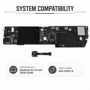 Placa Lógica para MacBook Air A1932 820-01521-A 2018 2019, Placa Base de Repuesto con Touch <span class=keywords><strong>ID</strong></span> Emparejado, Completamente Probada, Sin Bloqueo de <span class=keywords><strong>iCloud</strong></span> - Product Image 4