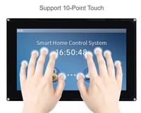 Layar LCD TFT 10.1 Inci Panel Sentuh 1024x600 Resolusi Tinggi Antarmuka LVDS Permukaan Anti-Silau Modul LCD 500 Nit