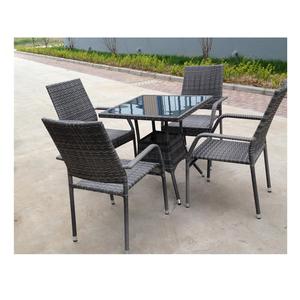 Barato <span class=keywords><strong>bistro</strong></span> 5pcs sillas de mesa de balcón conjunto patio muebles de ratán - Product Image 5