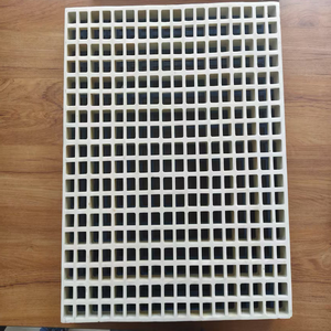 Plate-forme <span class=keywords><strong>de</strong></span> <span class=keywords><strong>grille</strong></span> en PRF bien isolée et résistante aux alcalines, traitement <span class=keywords><strong>de</strong></span> drainage, panneau mural en fibre <span class=keywords><strong>de</strong></span> verre <span class=keywords><strong>pour</strong></span> sol et mur - Product Image 2