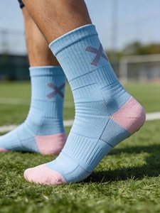 ถุงเท้ากีฬาฟุต<span class=keywords><strong>บอล</strong></span>กันลื่นคุณภาพสูงพร้อมโลโก้สั่งทำพิเศษ - Product Image 2