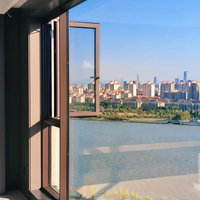 Puertas Interiores de Dormitorio Modernas Personalizadas de Primera Calidad con Ventanas Francesas, Aislamiento Acústico de Aleación de Aluminio, Vidrio Triple Aislante de Acero Inoxidable