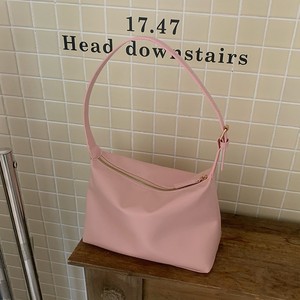 กระเป๋าสะพายไหล่สไตล์เกาหลีแบบเรียบง่าย สีขาวนม ซิปปิด ใช้ได้ทุกวัน เหมาะกับชุดลำลอง กระเป๋าสะพายข้างผู้หญิง - Product Image 2