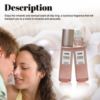 Vente chaude 10ml longue durée Floral musc Patchouli parfum rouleau sur les femmes phéromone parfum huile essentielle