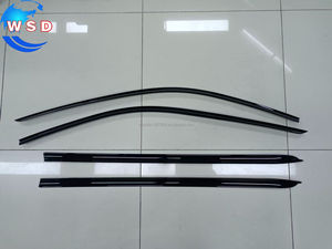 4 pièces de pare-pluie en matériau <span class=keywords><strong>PC</strong></span> noir, garniture de pare-brise, visière de porte pour CHANGAN <span class=keywords><strong>Q07</strong></span> 2024, accessoires extérieurs de voiture - Product Image 2