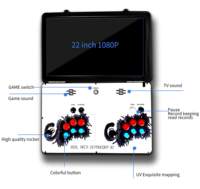 Console de jeu d'arcade 3D WiFi Grand Slam avec panneau de commande LED indépendant, prend en charge 1 à 2 joueurs