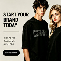 T-shirt unisexe à manches courtes personnalisé BOTTCOOLA, personnalisation de marque à étiquette privée avec service de sourcing de vêtements et de création artistique sur mesure