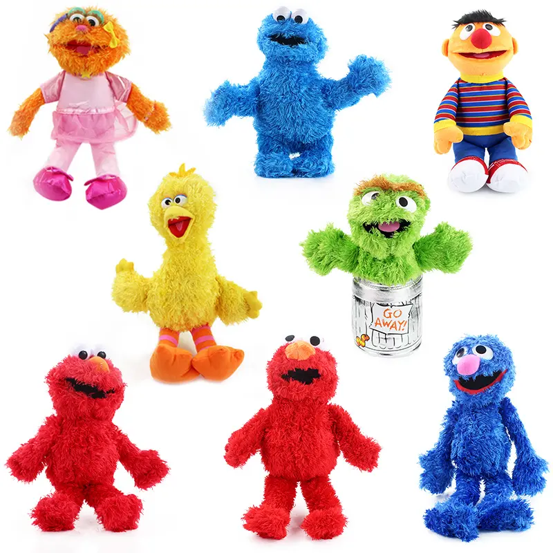 Elmo-peluche de Barrio Sésamo para niños, juguete de felpa de animales rojos, Elmo de Barrio Sésamo