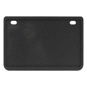 Motorcycle Accessories Universal Double-Layer Motorcycle License Plate Frame, Aluminum Alloy with Carbon Fiber Texture - Product Image 1