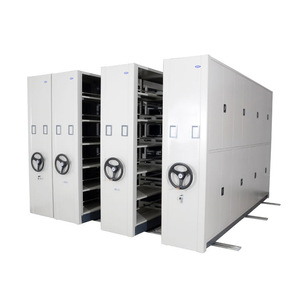 Металлический переносной стеллаж, стальной шкаф для хранения, экономия пространства, архивный мобильный шкаф для хранения документов - Product Image 5