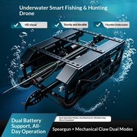 Robot sous-marin de pêche, détection visuelle, recherche, sauvetage, drone de récupération, dispositif de capture de poissons avec bras mécanique en plastique, Chine