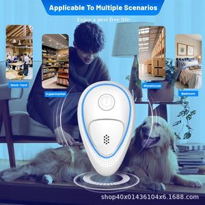 Nouveau répulsif ultrasonique transfrontalier contre les moustiques et les rongeurs, modèle d'exportation le plus vendu, dispositif anti-insectes magique, répulsif intelligent - Product Image 3