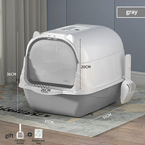 Inodoro para gatos completamente cerrado, casa en la nube, prevención de olores, prevención de salpicaduras y desodorización, caja de arena para gatos - Product Image 5