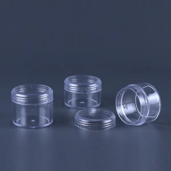 5g 10g 15g 20g Homay high quantity clear small plastic jars with cap can of face cream for traveling