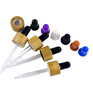 Flacon compte-gouttes en verre de 20ml 30ml avec logo personnalisé compte-gouttes noir pour huiles essentielles pour la surface de sérigraphie de crème de soin de la peau - Product Image 5